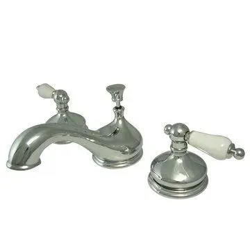 Restorers 3-Hole Lavatory Faucet with Porcelain Levers
