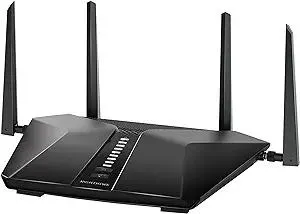NETGEAR Nighthawk 5-Stream AX5 WiFi 6 Router (RAX43) AX4200 Wireless Speed (Up to 4.2 Gbps) | 2,000 sq. ft. Coverage (Renewed)