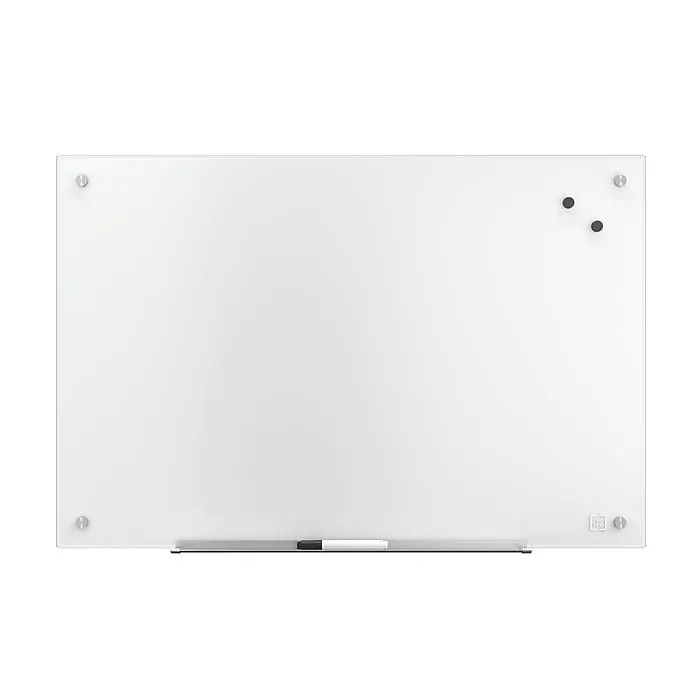 TRU RED™ Magnetic Tempered Glass Dry Erase Board,