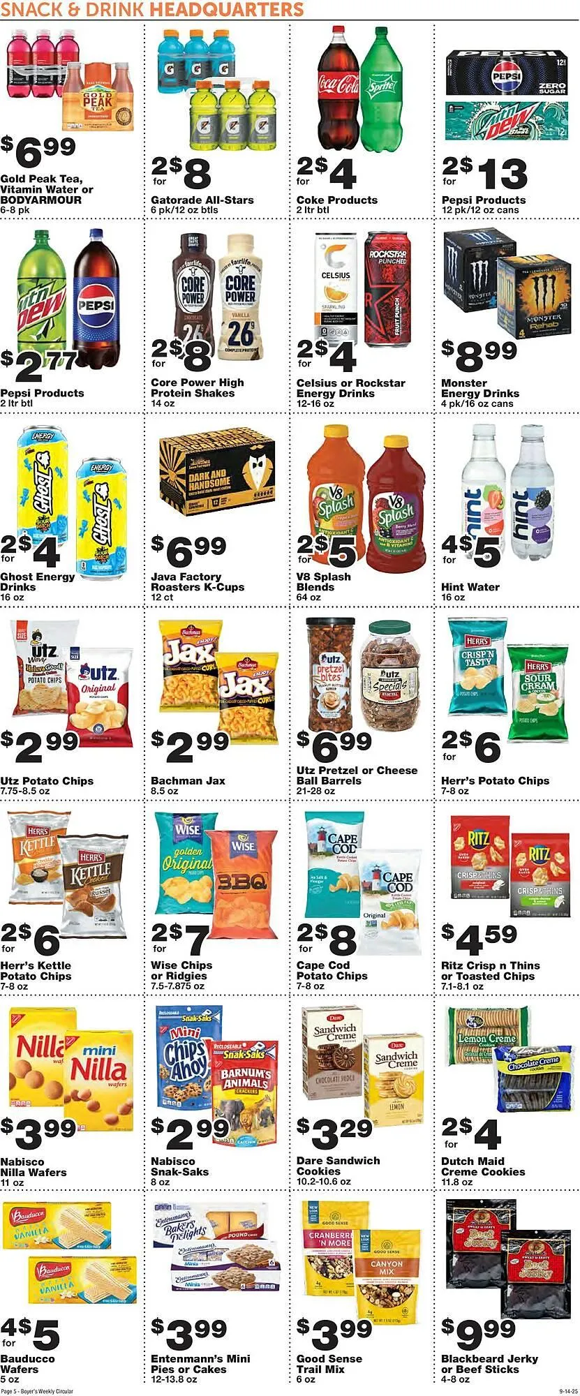 Weekly promotion Boyer's Food Markets weekly ad spanning from September 14 to September 20 2025 - Page 5 for Catalogue 365