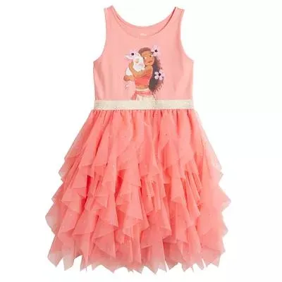 Disney's Moana Girls 4-12 Cascading Ruffle Dress by Jumping Beans®