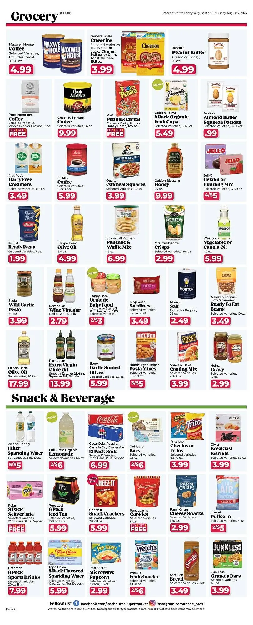 Weekly ad Roche Bros Weekly Ad from August 1 to August 7 2025 - Page 2