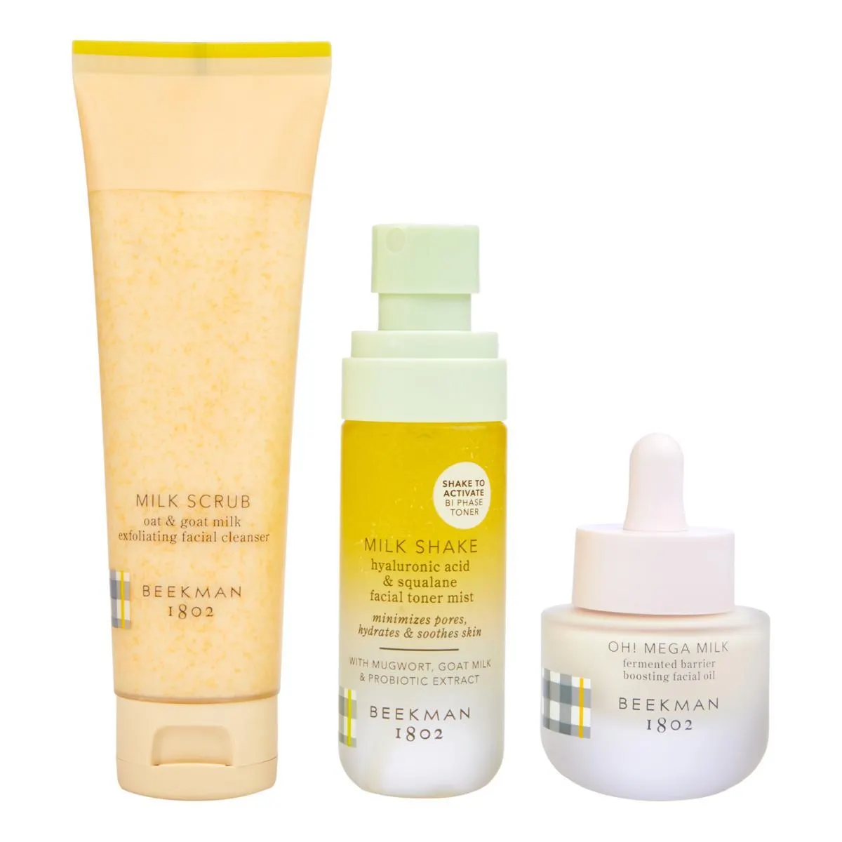 Beekman 1802 Goat Milk 3-piece Skincare Travel Essentials Kit