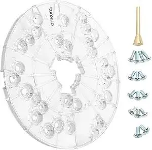 O'SKOOL 6-1/2" Router Polycarbonate Universal Base Plate Fits Router Porter-Cable, Bosch, Hitachi, Dewalt