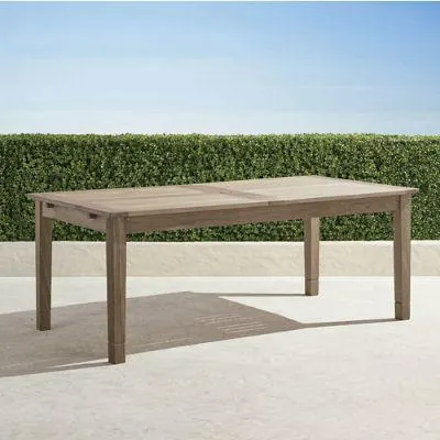 Classic Extendable Dining Table in Weathered Teak