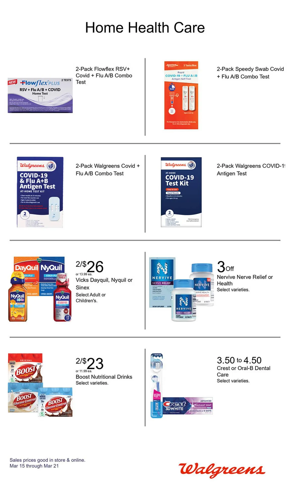 Weekly promotion Walgreens weekly ad spanning from March 15 to March 21 2026 - Page 18 for Catalogue 365