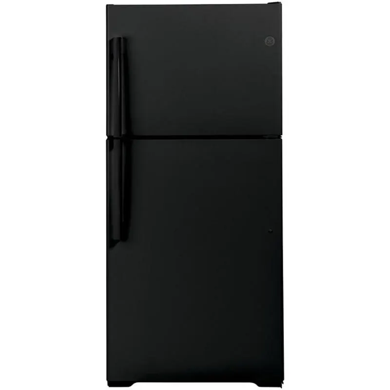 GE 30 in. 19.2 cu. ft. Top Freezer Refrigerator - Black (Open Box Good Condition)