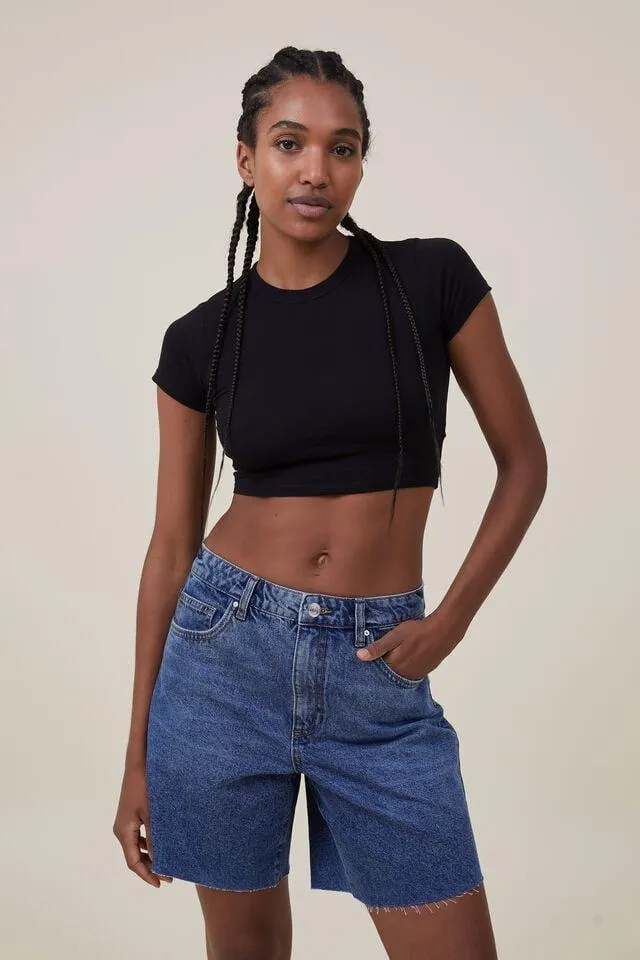Relaxed Denim Short
