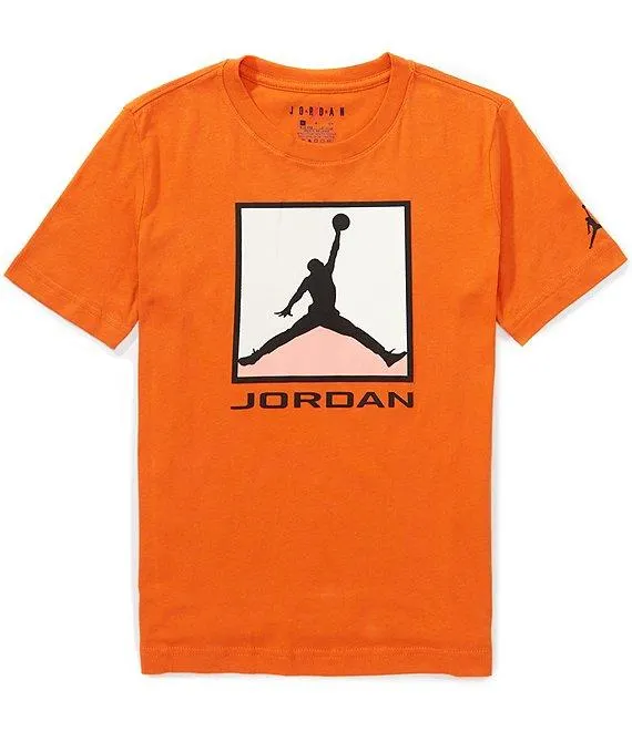 Big Boys Short Sleeve Jordan Flight Essentials Blocked 3.0 T-Shirt