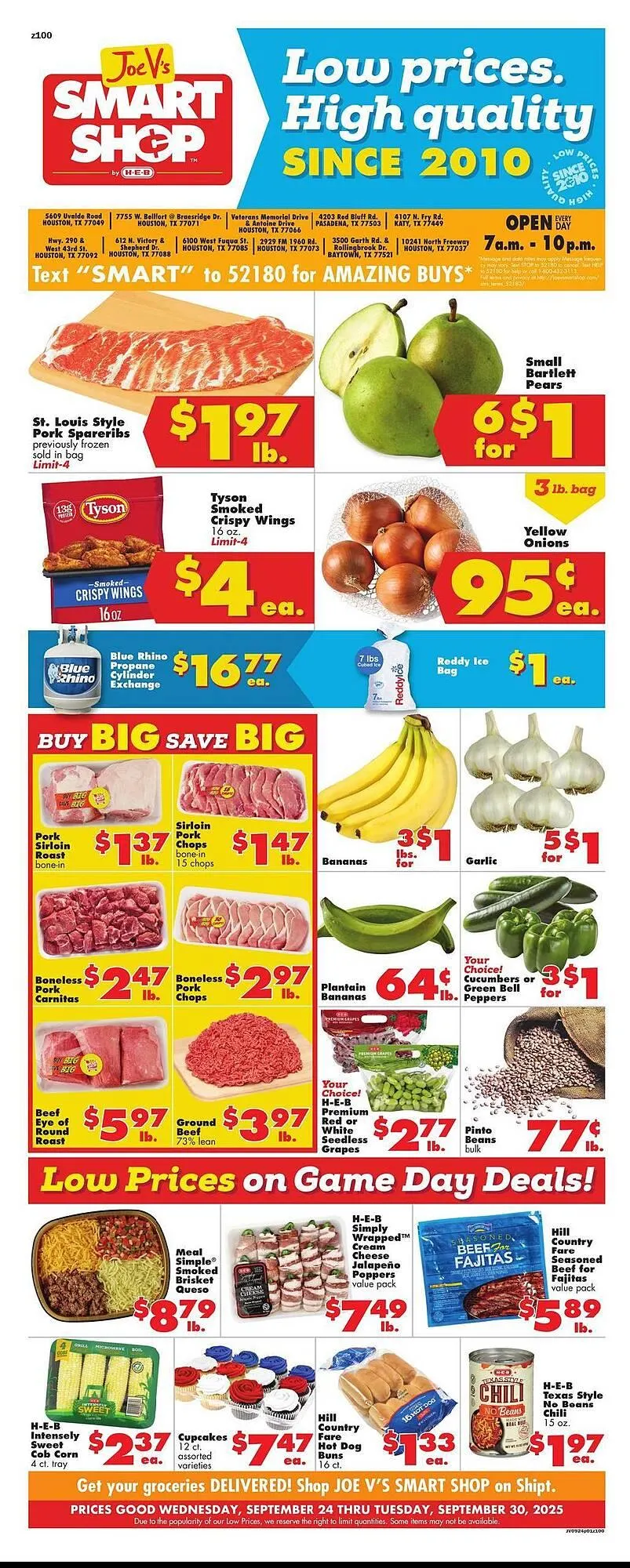 Weekly ad Joe V's Smart Shop weekly ad from September 24 to September 30 2025 - Page 1