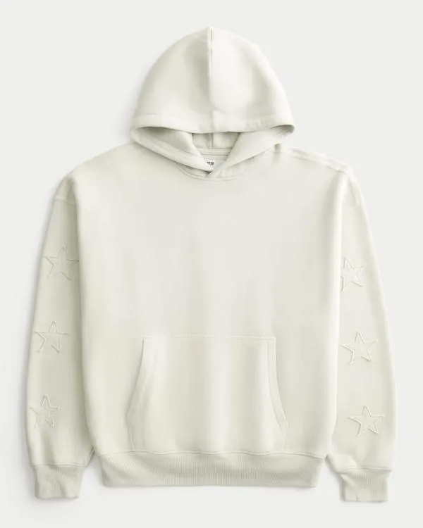 Baggy Cinch Star Applique Hoodie