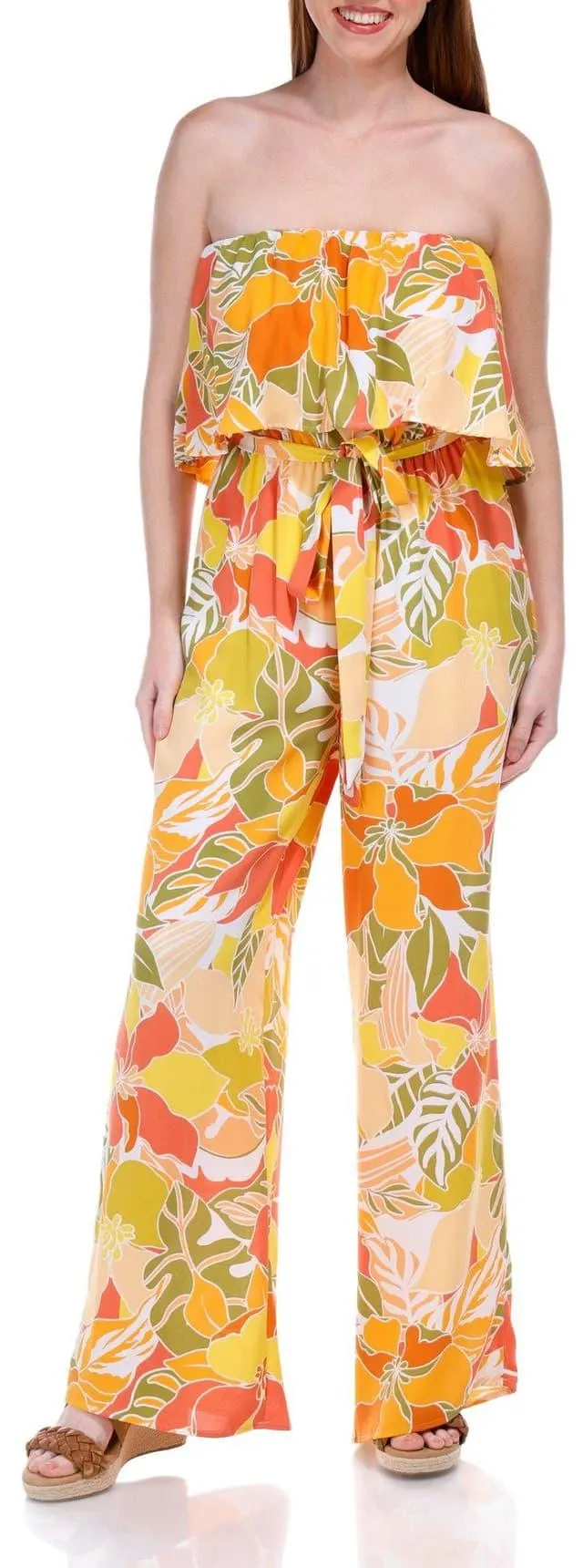 Jolie & Joy Juniors Veronica Floral Jumpsuit