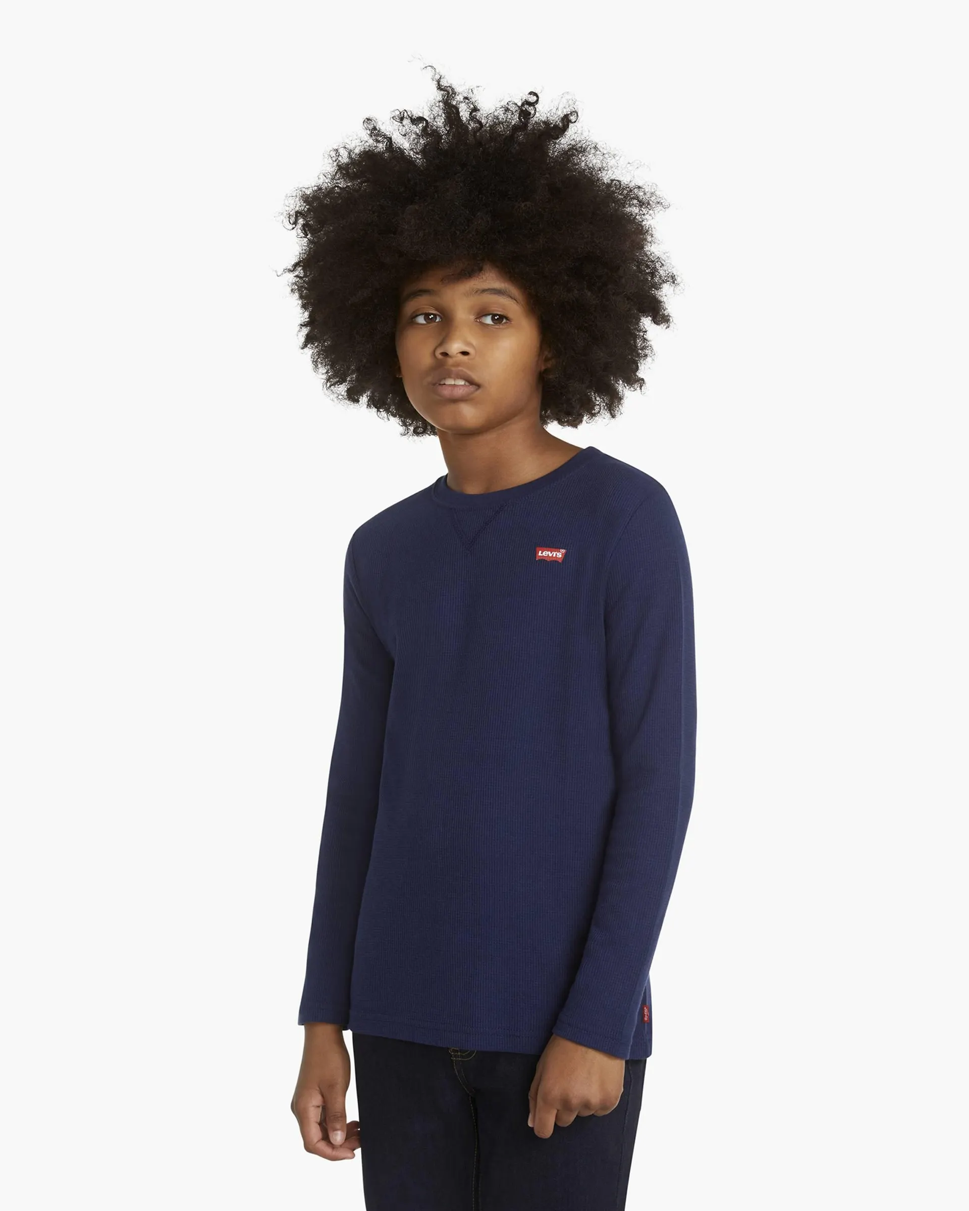 Thermal Crew Knit Top Big Boys S-xl