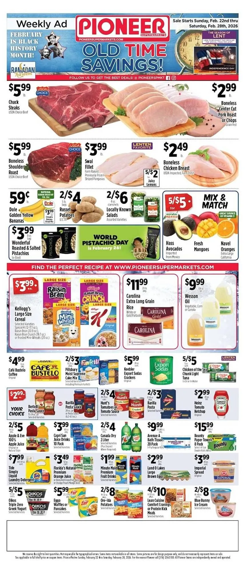 Weekly ad Pioneer Supermarkets weekly ad from February 22 to February 28 2026 - Page 1
