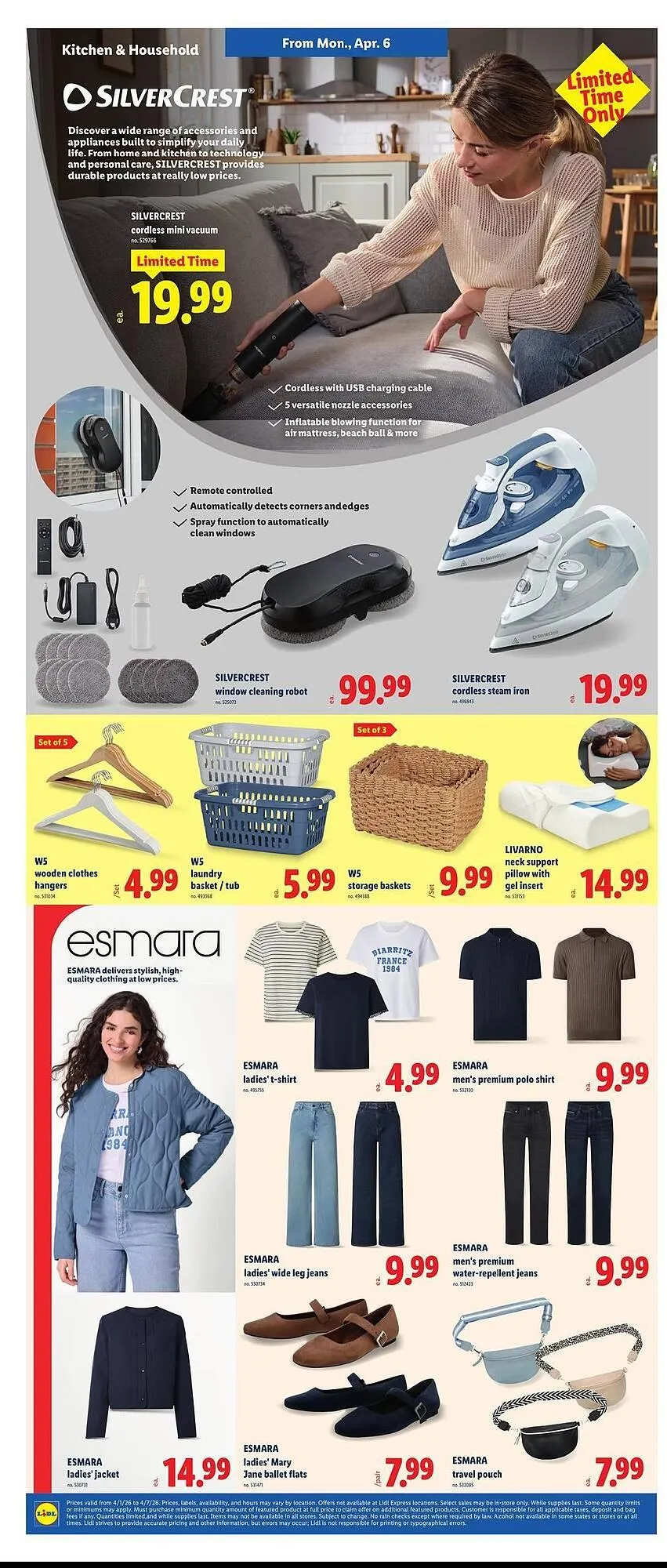 Weekly promotion Lidl weekly ad spanning from April 1 to April 7 2026 - Page 4 for Catalogue 365