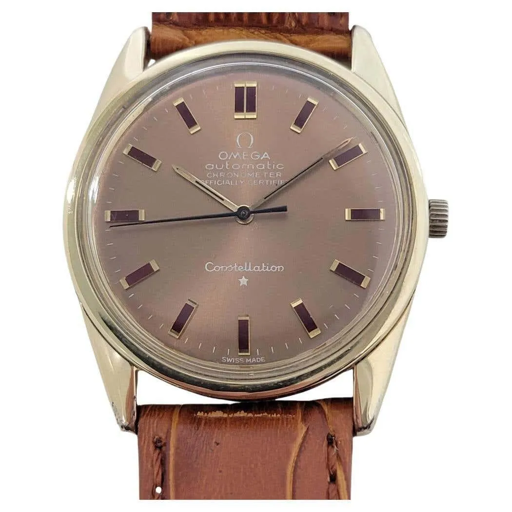 Mens Omega Constellation Cal 712 Gold Capped Automatic 1960s Vintage NA117