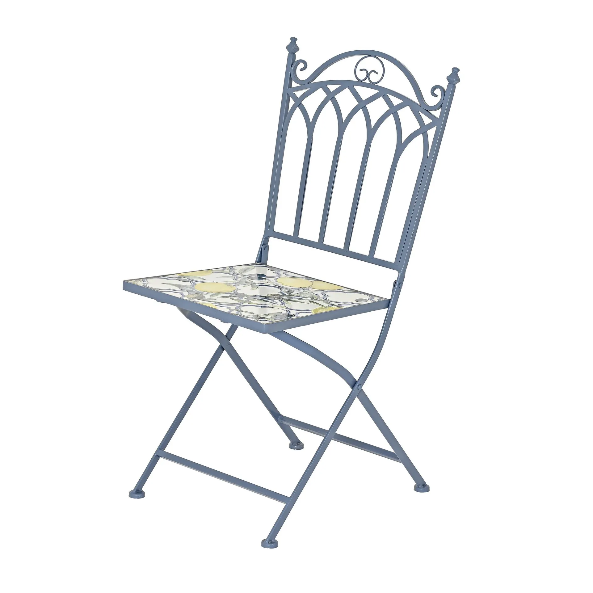 Santiago Blue Mosaic Bistro Chair
