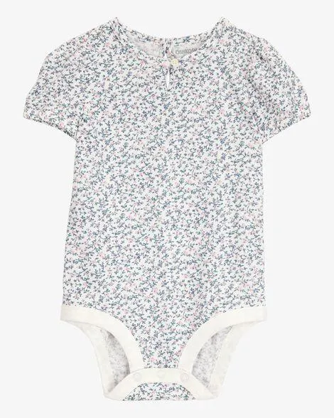 Baby Floral Short-Sleeve Bodysuit