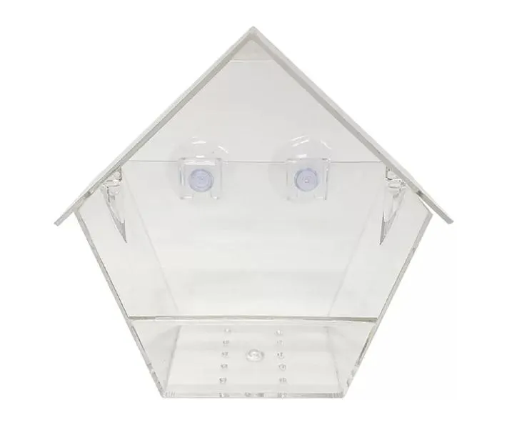 Clear Plastic House Bird Feeder