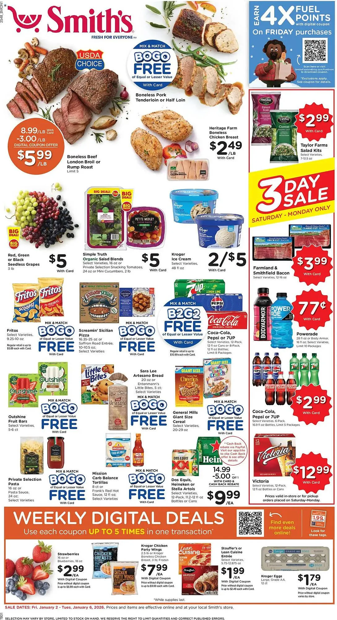 Weekly ad Smith's weekly ad from January 2 to January 6 2026 - Page 1