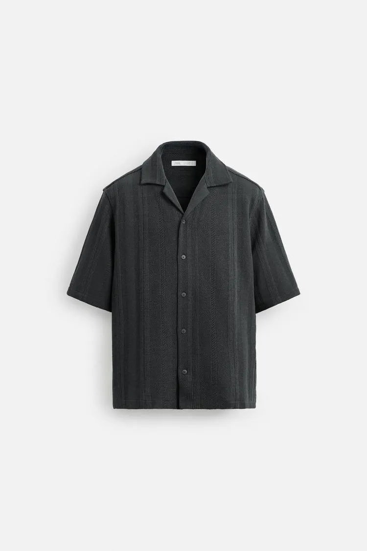 TEXTURED RELAXED FIT SHIRT