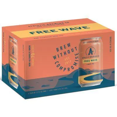 Athletic Brewing Free Wave Non-Alcoholic Hazy IPA