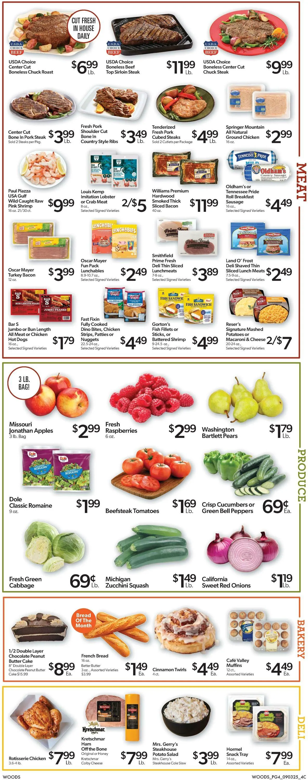 Weekly ad Woods Supermarket from September 3 to September 10 2025 - Page 4