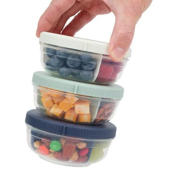Progressive Snaplock 3-Portion Snack Stack Set