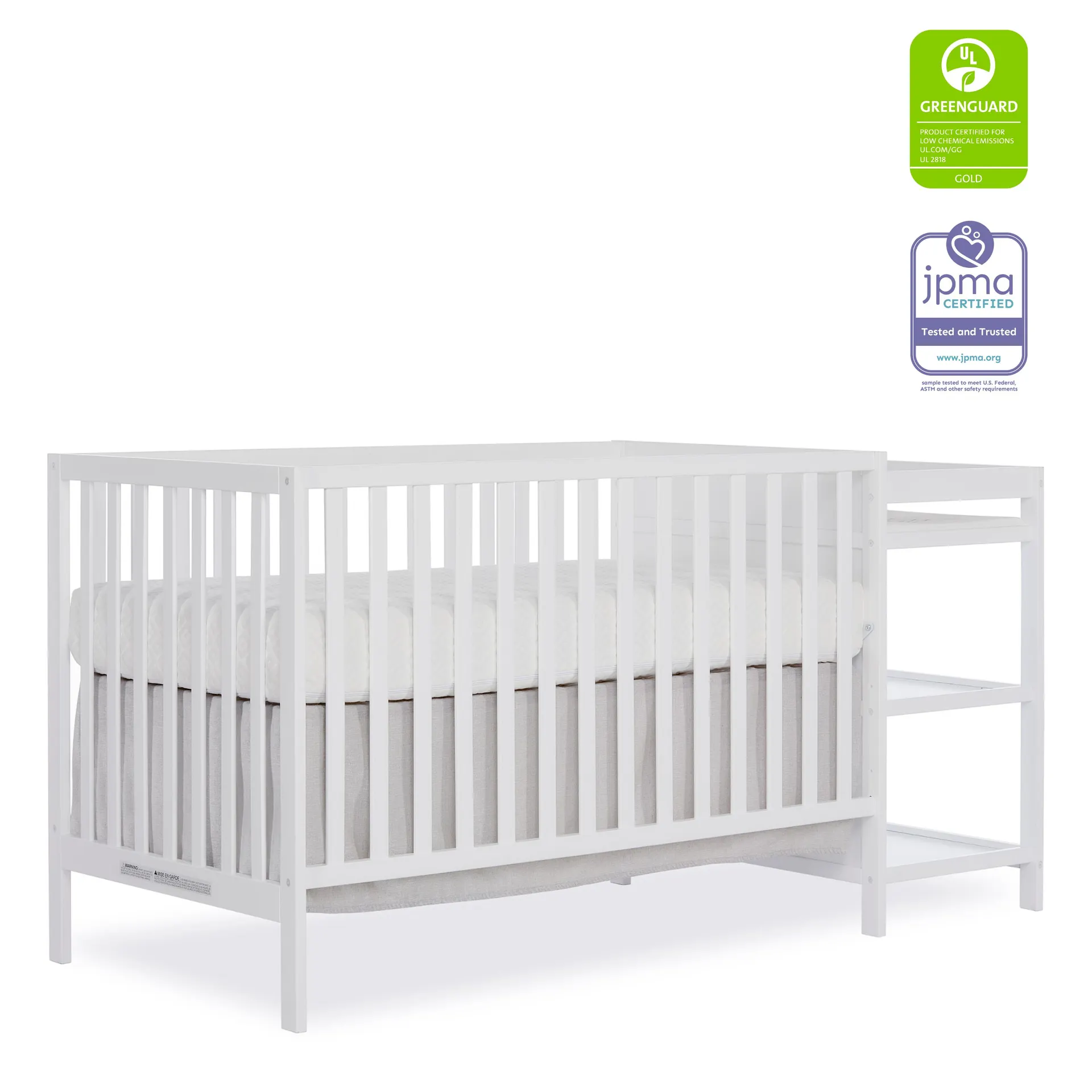 Dream On Me Synergy 5-in-1 Convertible Crib & Changer