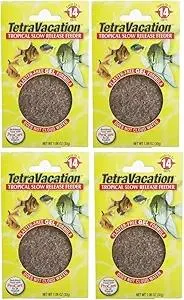 Tetravacation 14-Day Feeder For Tropical Fish. 4 Pack (4.24 Oz Total).