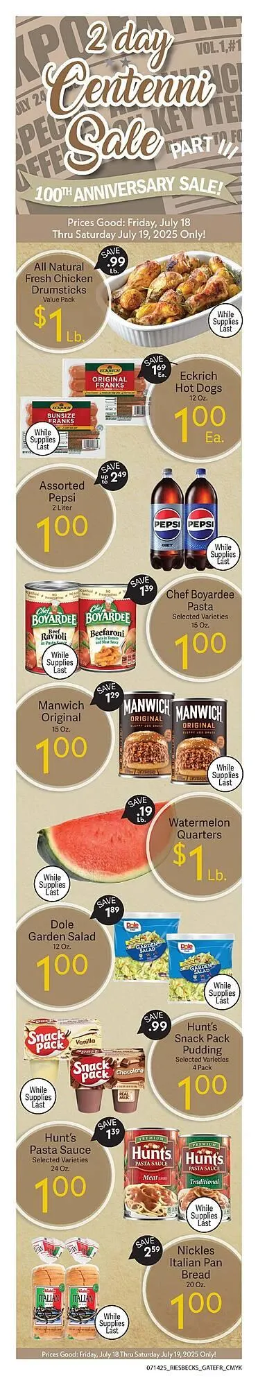 Riesbeck Weekly Ad - 1