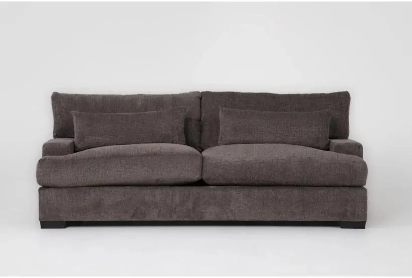 Snuggle Down Espresso 96" Sofa