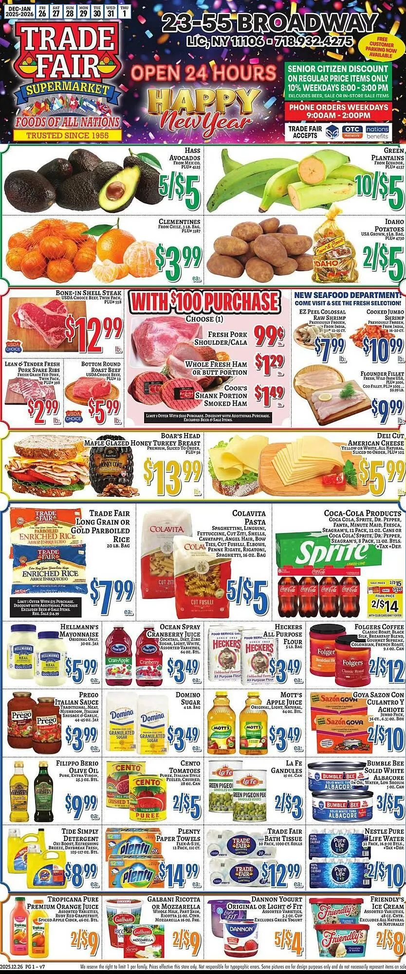 Weekly ad Trade Fair Supermarket weekly ad from December 26 to January 1 2026 - Page 1