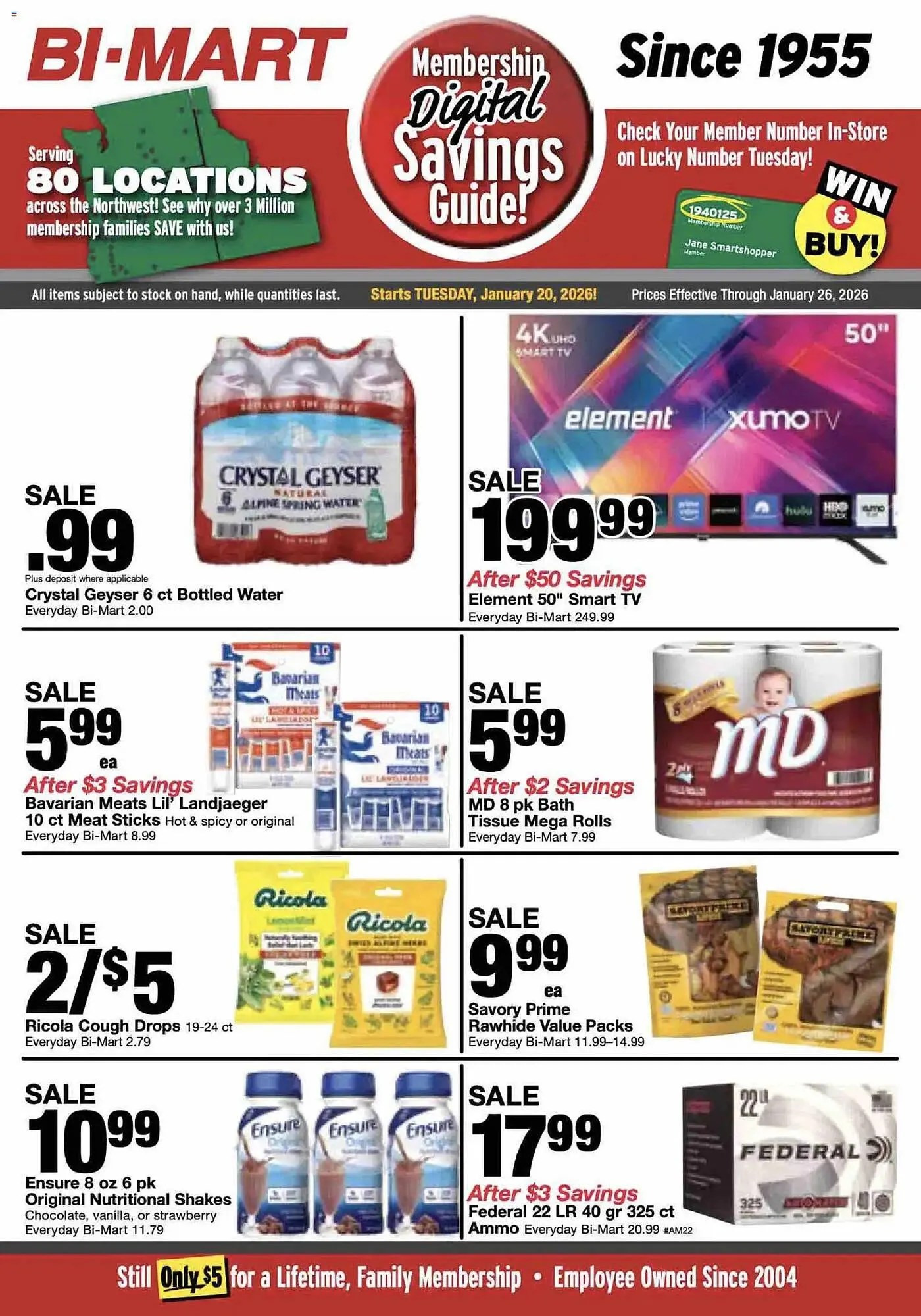Weekly ad Bi-Mart weekly ad from January 20 to January 26 2026 - Page 1