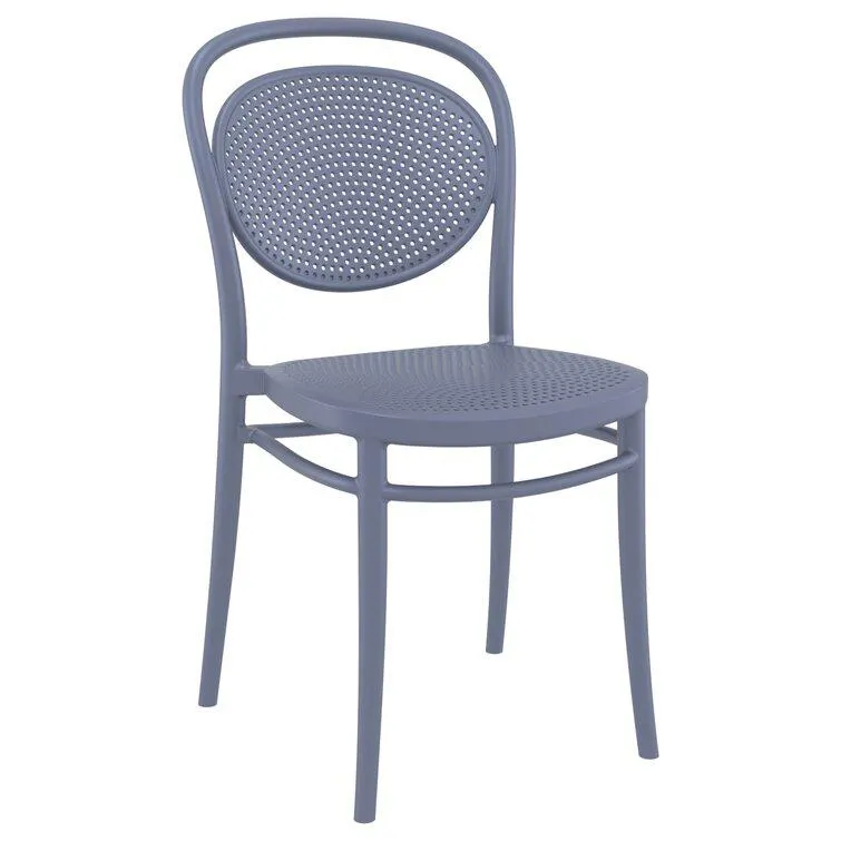 Farrah Outdoor Stacking Dining Side Chair (Set of 2)