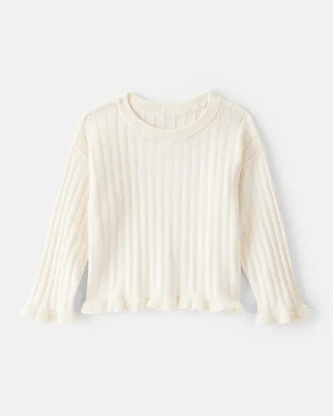 Baby Girl Long-Sleeve Sweater - Cream