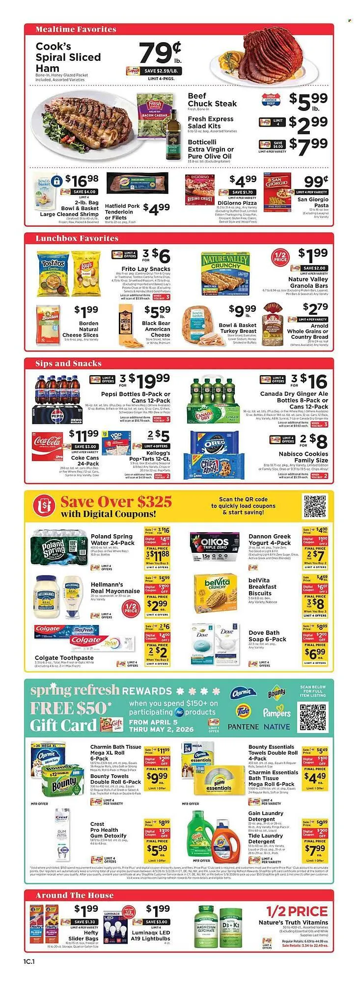 Weekly promotion ShopRite flyer spanning from April 19 to April 25 2026 - Page 2 for Catalogue 365