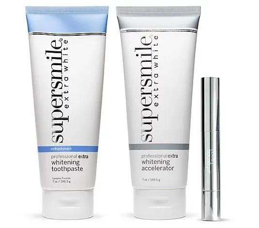 Supersmile Extra White Toothpaste, Accelerator, & Bolt