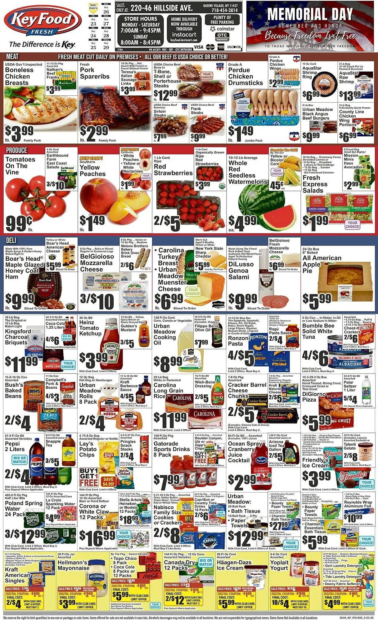 Weekly ad Key Food Weekly Ad from May 23 to May 29 2025 - Page 1