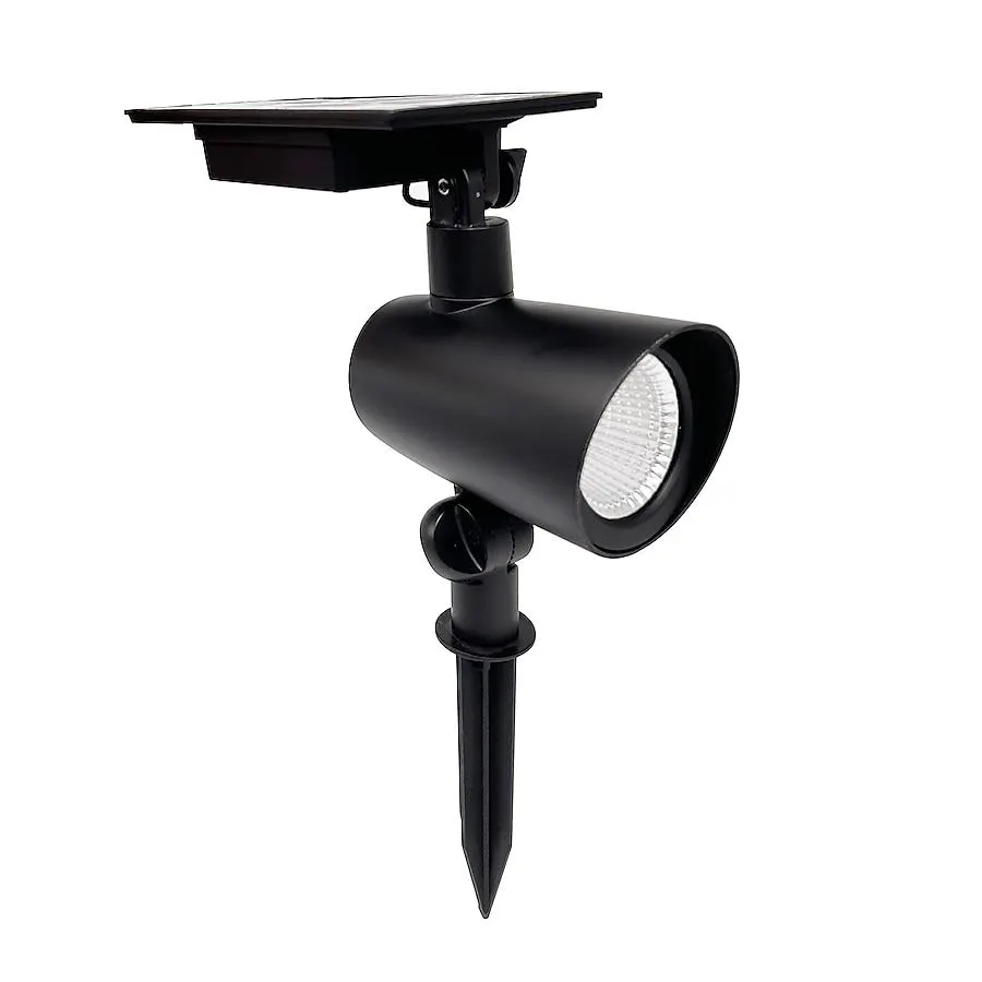 Harbor Breeze 180 -Lumens Black Solar LED Flood light