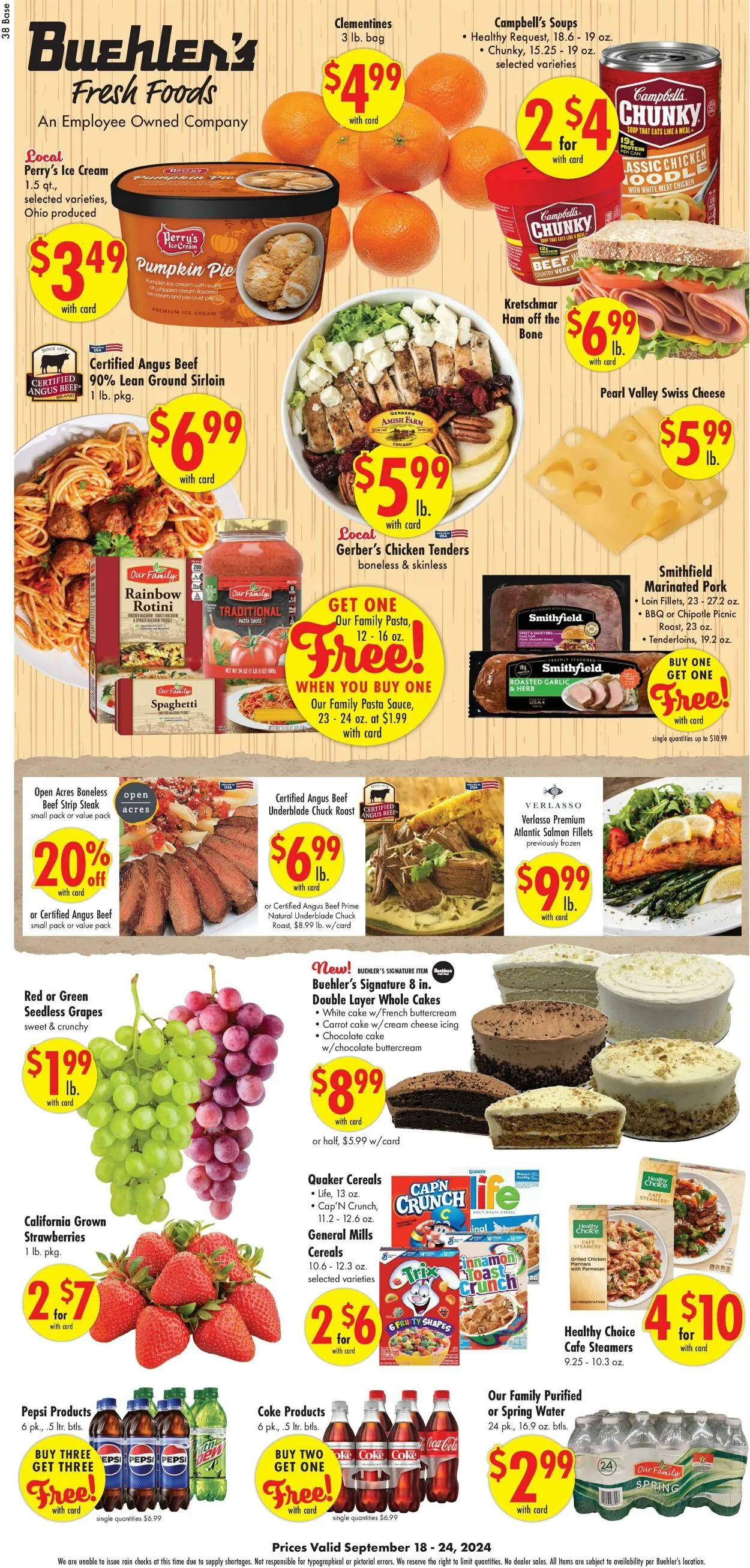 Weekly ad Buehler's Fresh Food from September 18 to September 24 2024 - Page 1