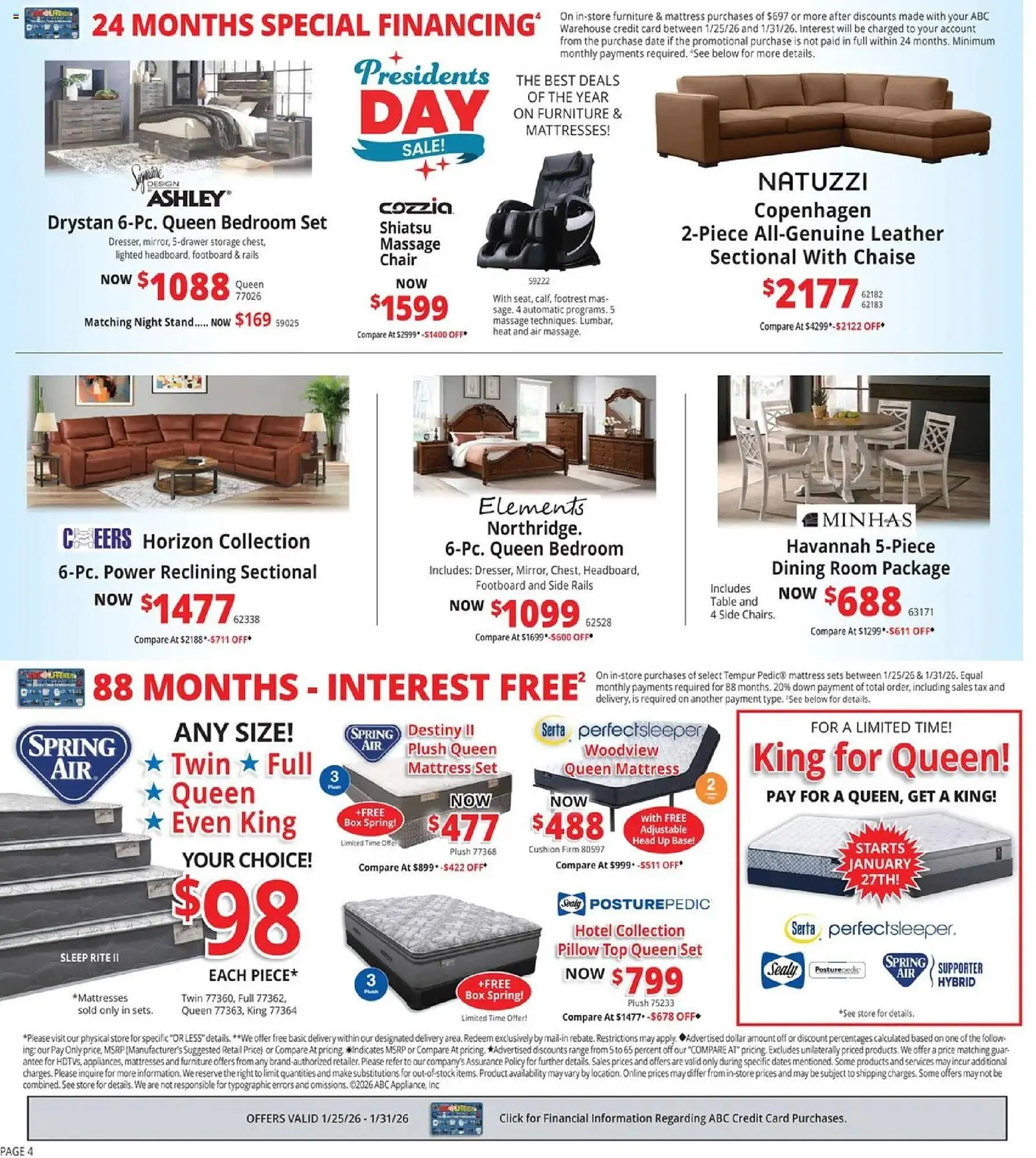 Weekly ad ABC Warehouse weekly ad from January 25 to January 31 2026 - Page 4