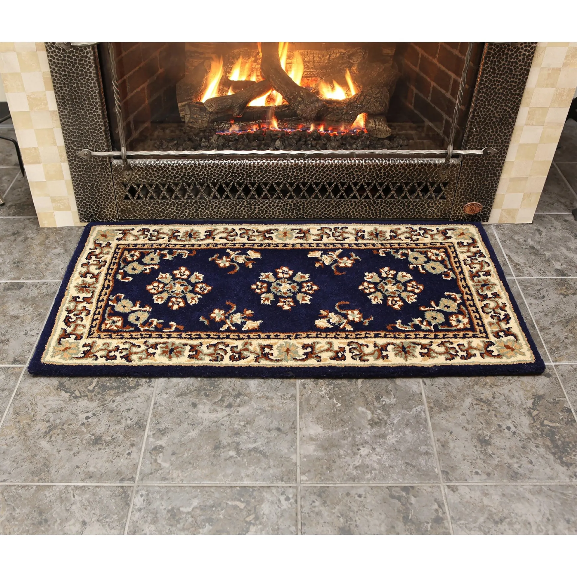 Oriental Wool Rug, 44"x22"