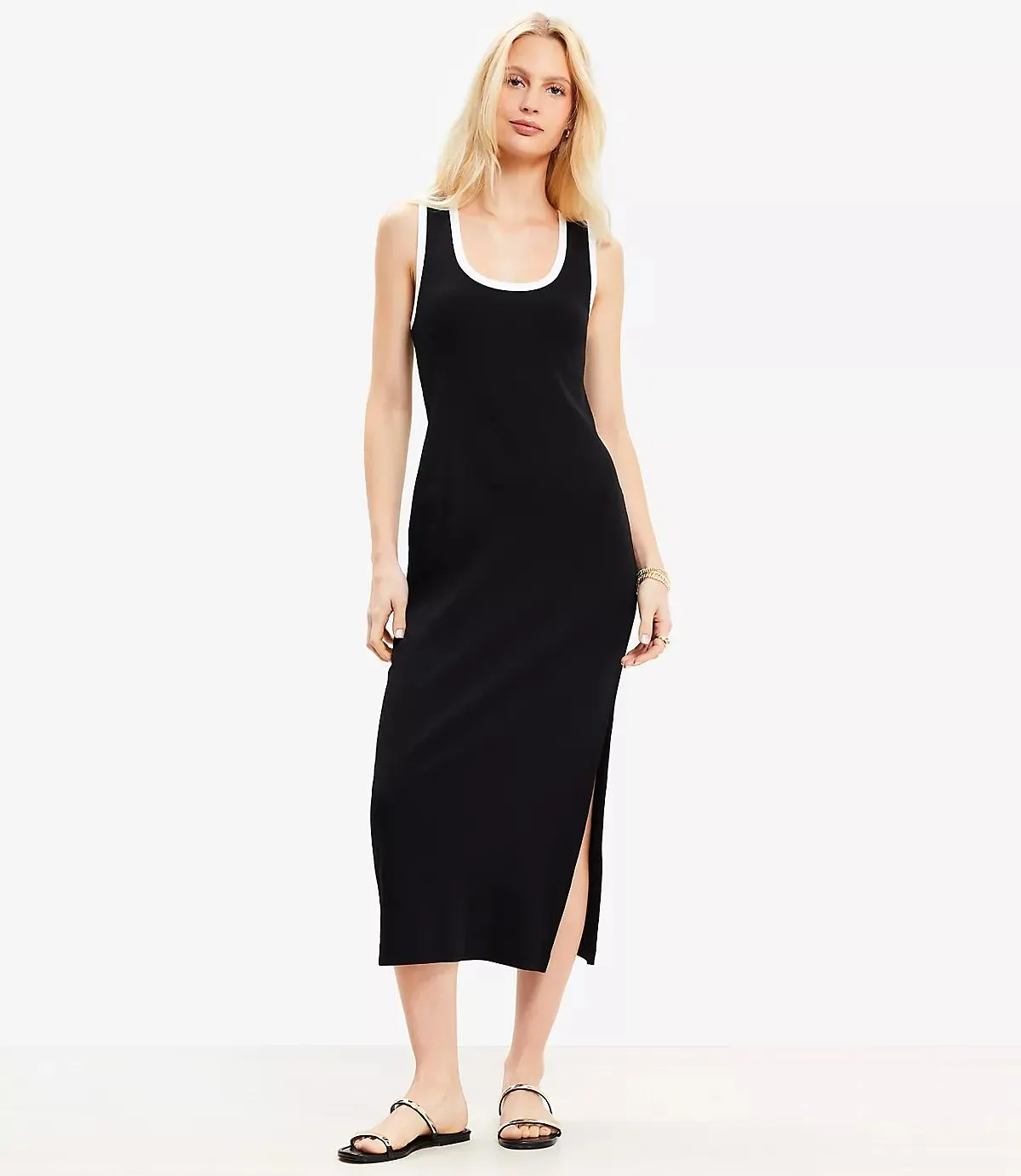 Perfect Ribbed Tank Midi Dress