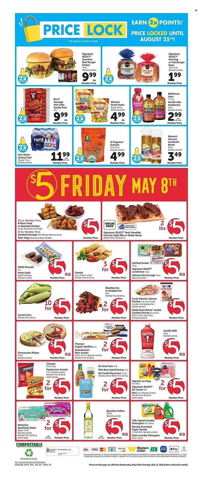 Weekly promotion Safeway weekly ad spanning from May 6 to May 12 2026 - Page 6 for Catalogue 365