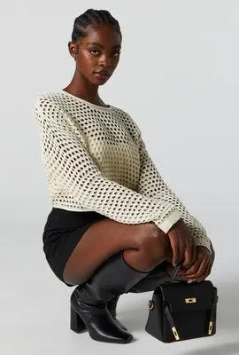 Open Knit Boxy Sweater