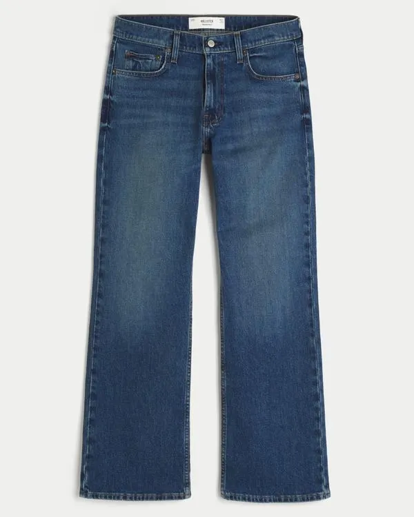 Dark Wash Relaxed Bootcut Jeans
