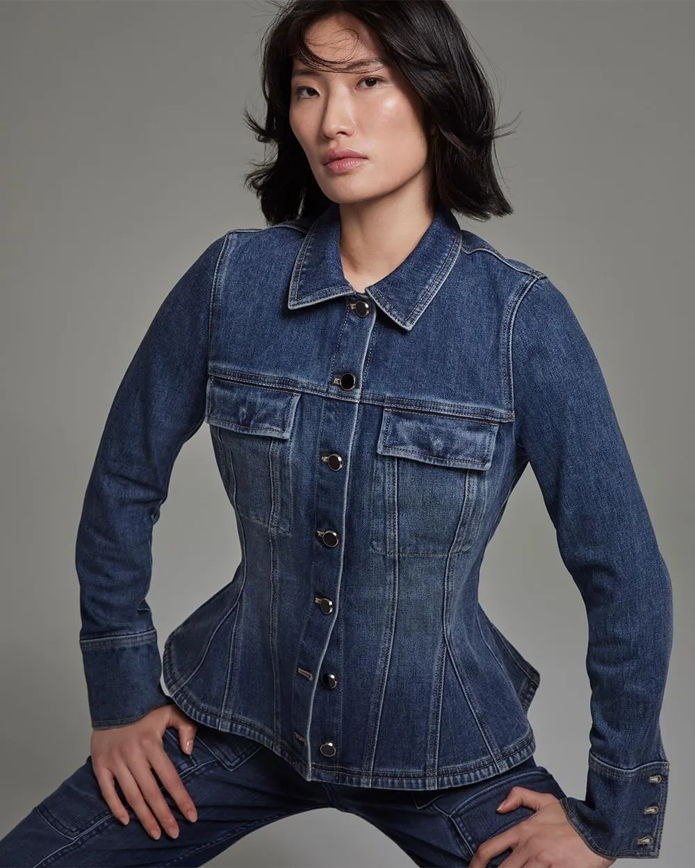 Fit & Flare Denim Shacket