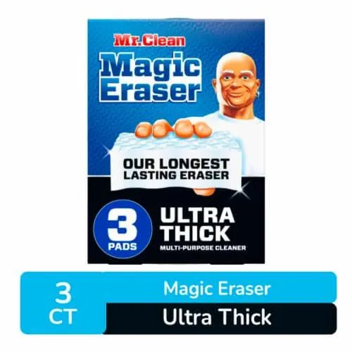 Mr. Clean Magic Eraser Sponge All Purpose Cleaner Long Lasting Cleaning Scrubber Ultra Thick