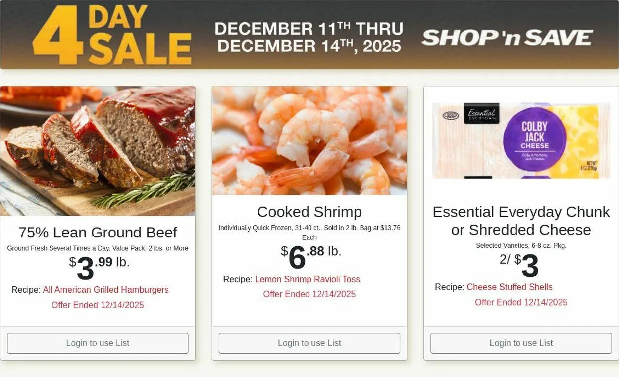 Weekly ad Shop'n Save from December 15 to December 21 2025 - Page 1
